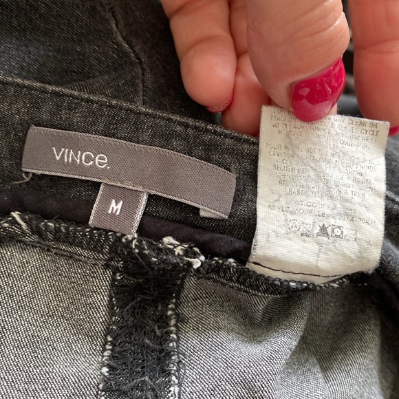 VINCE skinny pants legging trouser M black grey - Picture 3 of 6